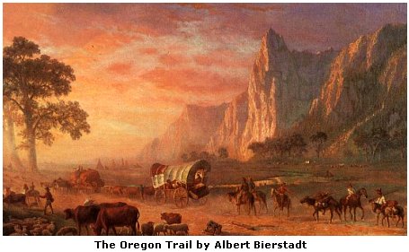 The Oregon Trail by Albert Bierstadt